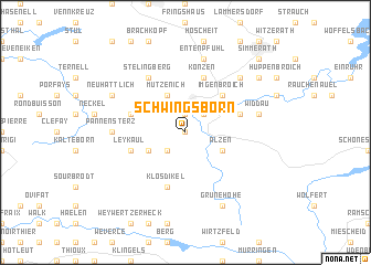 map of Schwingsborn