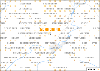 map of Schwödiau