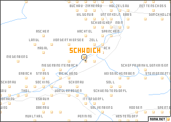 map of Schwoich