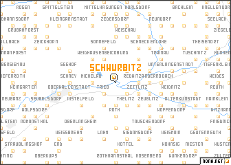map of Schwürbitz