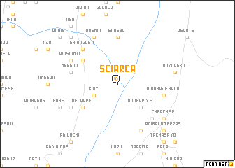 map of Sciarca