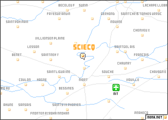 map of Sciecq