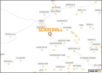 map of Science Hill