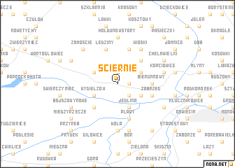 map of Ściernie