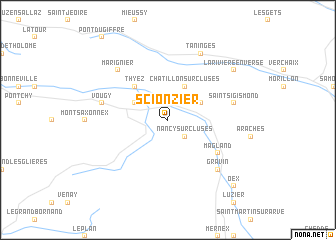 map of Scionzier