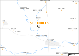 map of Scioto Mills