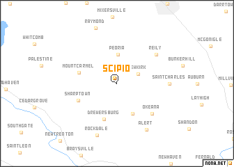 map of Scipio