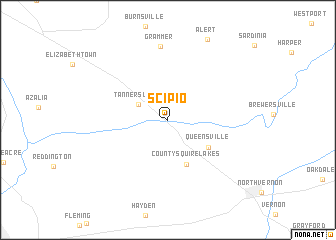 map of Scipio