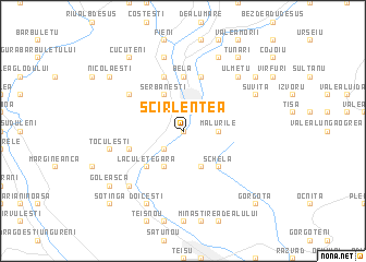 map of Scîrlenţea