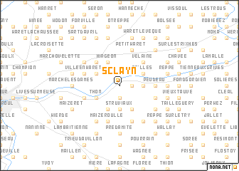 map of Sclayn