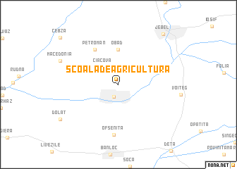 map of Şcoala de Agricultură