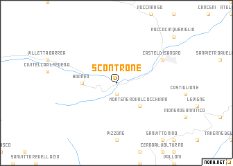 map of Scontrone