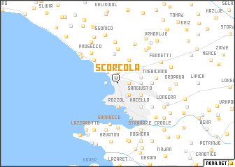 map of Scorcola