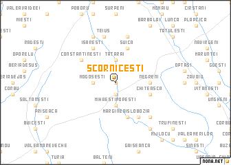 map of Scorniceşti