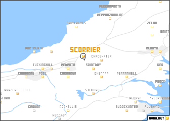 map of Scorrier