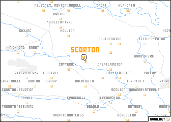 map of Scorton