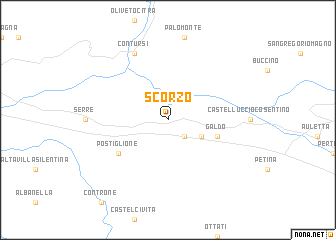 map of Scorzo