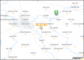 map of Scotby