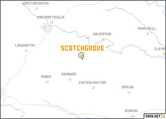 map of Scotch Grove