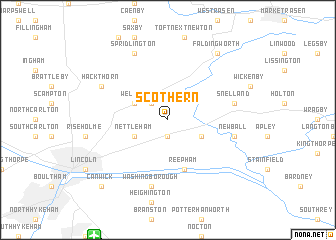 map of Scothern