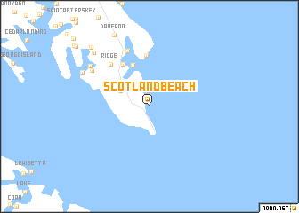 map of Scotland Beach