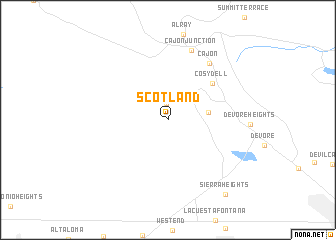 map of Scotland