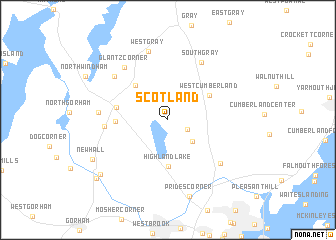 map of Scotland