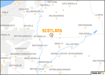 map of Scotland
