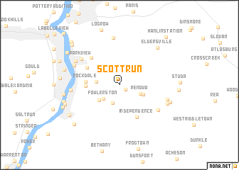 map of Scott Run