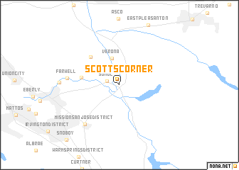 map of Scotts Corner