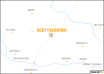 map of Scotts Corner