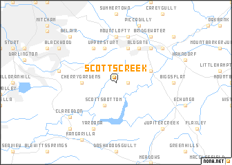 map of Scotts Creek