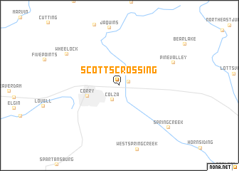 map of Scotts Crossing