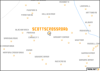 map of Scotts Crossroad