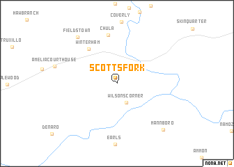 map of Scotts Fork