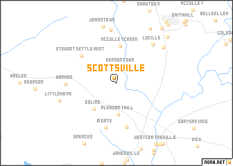 map of Scottsville