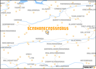 map of Scrahane Cross Roads