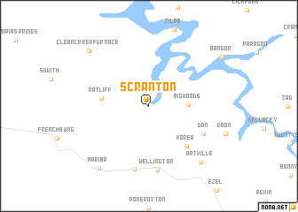 map of Scranton