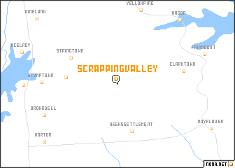 map of Scrapping Valley