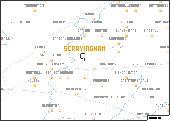 map of Scrayingham