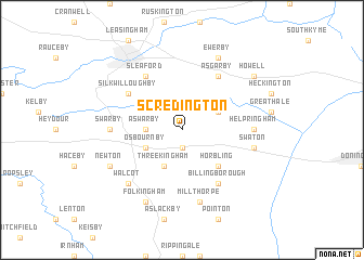 map of Scredington