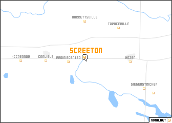 map of Screeton