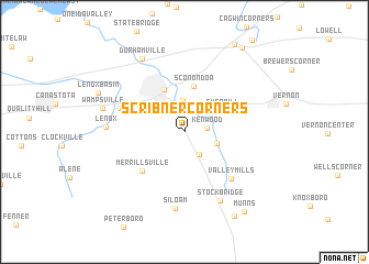 map of Scribner Corners