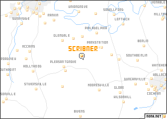 map of Scribner