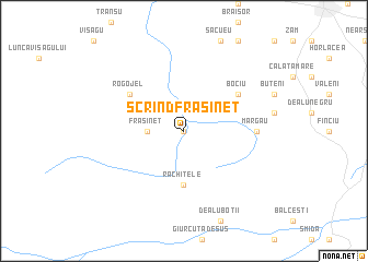map of Scrind-Frăsinet