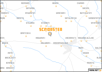 map of Scrioaştea