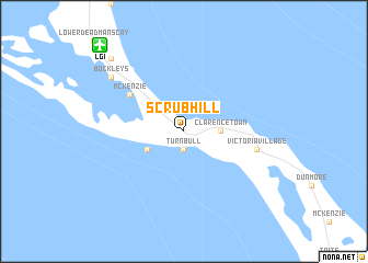 map of Scrub Hill