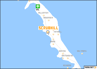 map of Scrub Hill