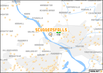 map of Scudders Falls