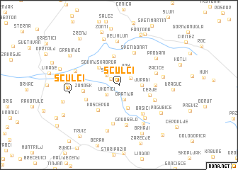 map of Šćulci